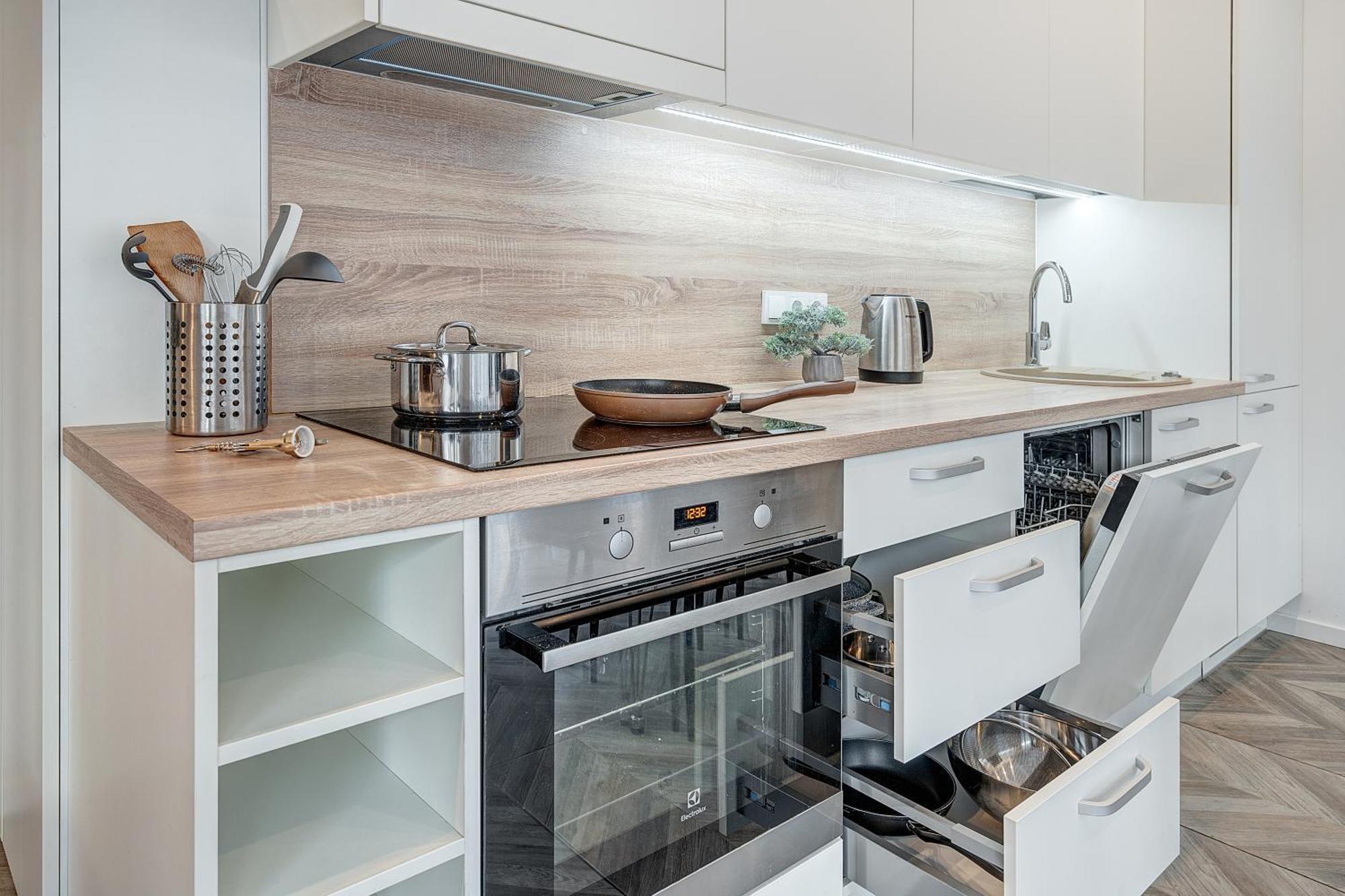 Cohost I New Basteja Life Apartments W-Garage Prkg & Self Check-In VNO Oda fotoğraf
