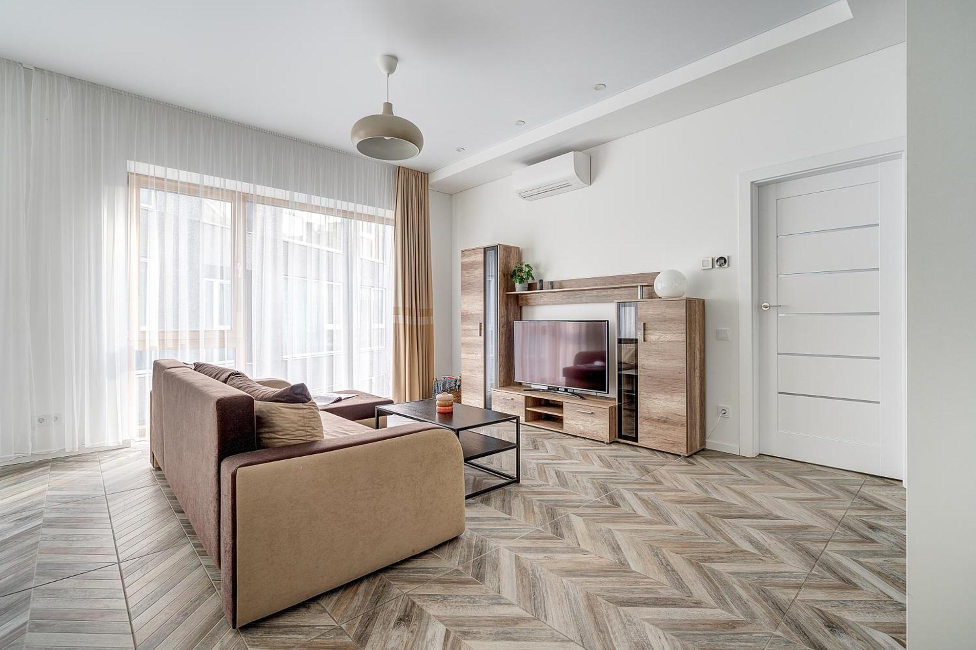 Cohost I New Basteja Life Apartments W-Garage Prkg & Self Check-In VNO Oda fotoğraf