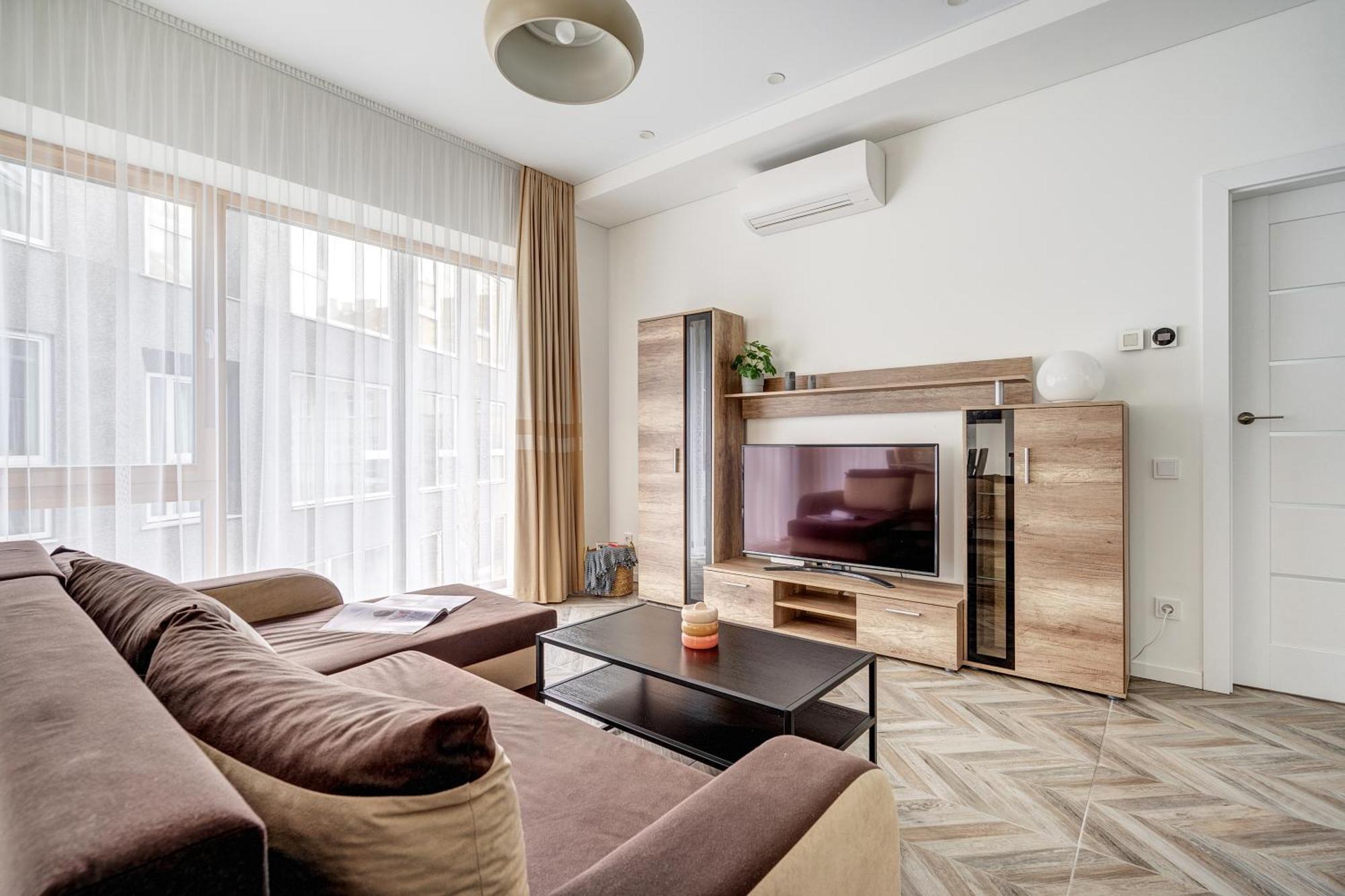 Cohost I New Basteja Life Apartments W-Garage Prkg & Self Check-In VNO Oda fotoğraf